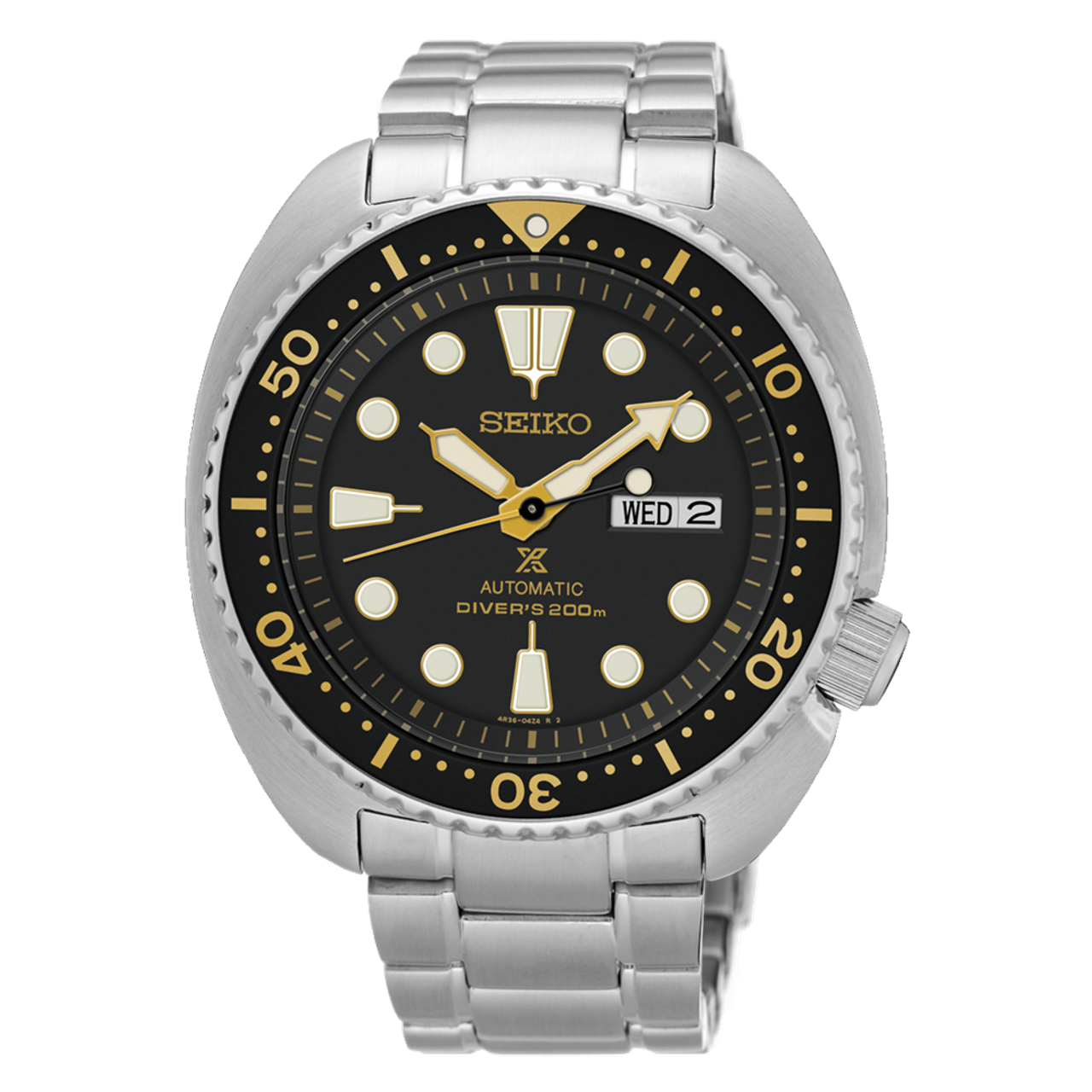 Seiko Prospex SRP775 Turtle Air Diver Black Gold on Rubber Strap //  Pre-Owned - Arizona Fine Time