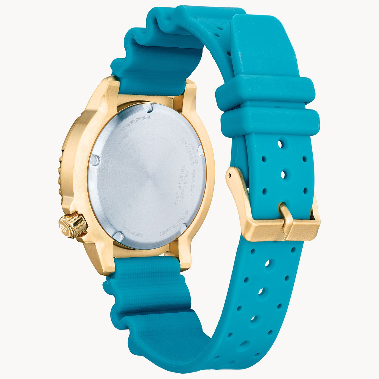 Citizen BN0162-02X Promaster Dive Gold Tone Turquoise Dial - Arizona ...