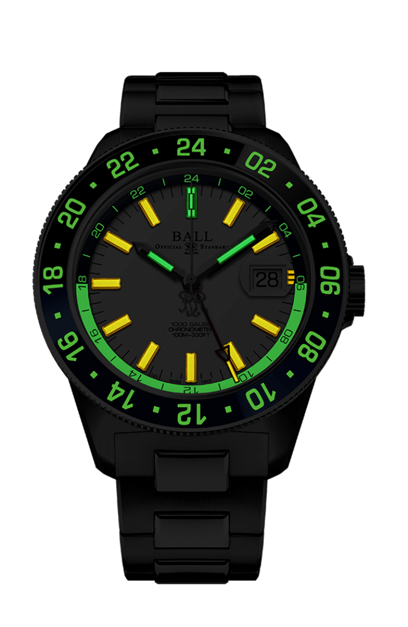 Ball DG3006CS3CJWH Engineer III Jet Set GMT White Dial Arizona Fine