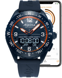 Alpina AL-283LNO5NAQ6 AlpinerX Smartwatch Orange Hands Alpina AL-283LNO5NAQ6 AlpinerX Smartwatch Orange Hands