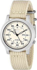 Seiko 5 Sports SNK803 Beige Automatic Canvas Strap // Pre-Owned Seiko 5 Sports SNK803 Beige Automatic Canvas Strap // Pre-Owned