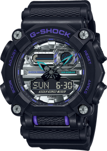 G-Shock GA900AS-1A Garish Color Heavy Duty Silver Purple G-Shock GA900AS-1A Garish Color Heavy Duty Silver Purple