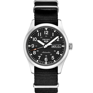 Seiko 5 Sports SRPG37 Automatic Watch Black Dial Nato Seiko 5 Sports SRPG37 Automatic Watch Black Dial Nato