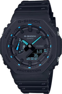 G-Shock GA2100-1A2 Octagonal Splash Neon Teal Casioak G-Shock GA2100-1A2 Octagonal Splash Neon Teal Casioak