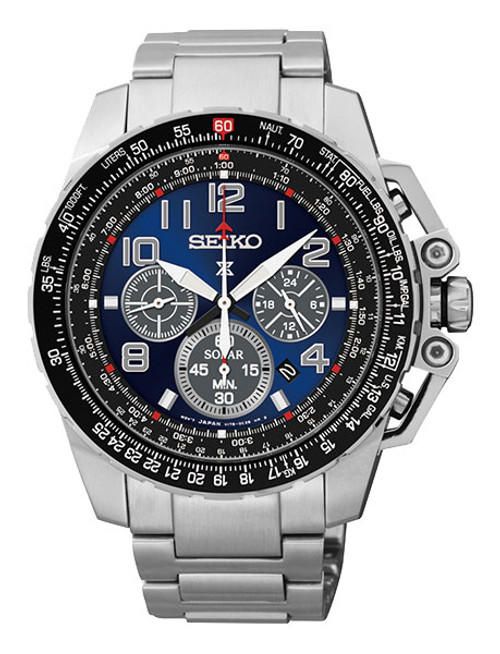 seiko prospex aviation solar chronograph