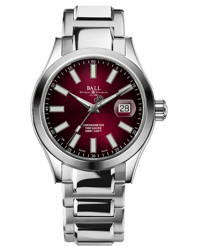 Ball NM9026C-S6CJ-RD Engineer III Marvelight Chronometer Crimson Dial ...