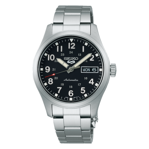 Seiko 5 Sports SRPJ81 Field Sports Black Dial Automatic 36mm Arizona Fine Time