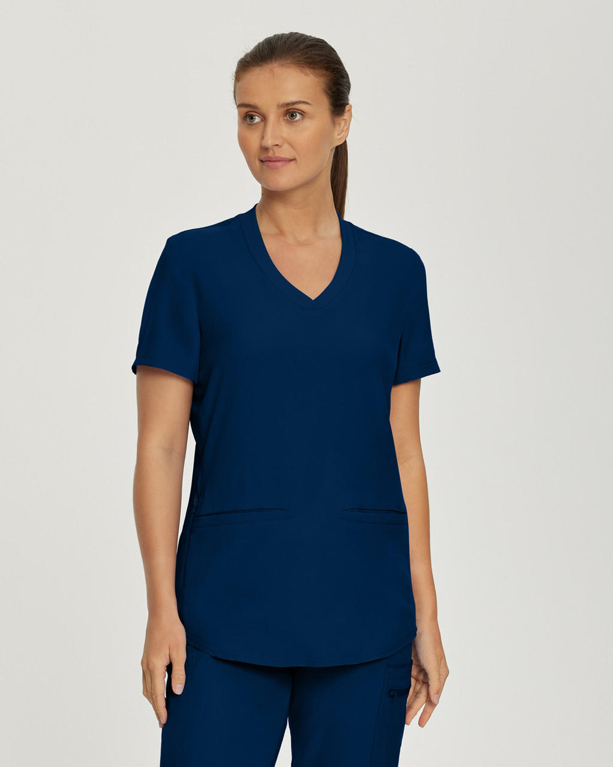 Heal Wear Heal + Wear Women Scrubs Top V-Neck Short Sleeve Female Medical with Pockets Regular Fit 4 Way Stretch Wine S, Adult Unisex, Size: Small