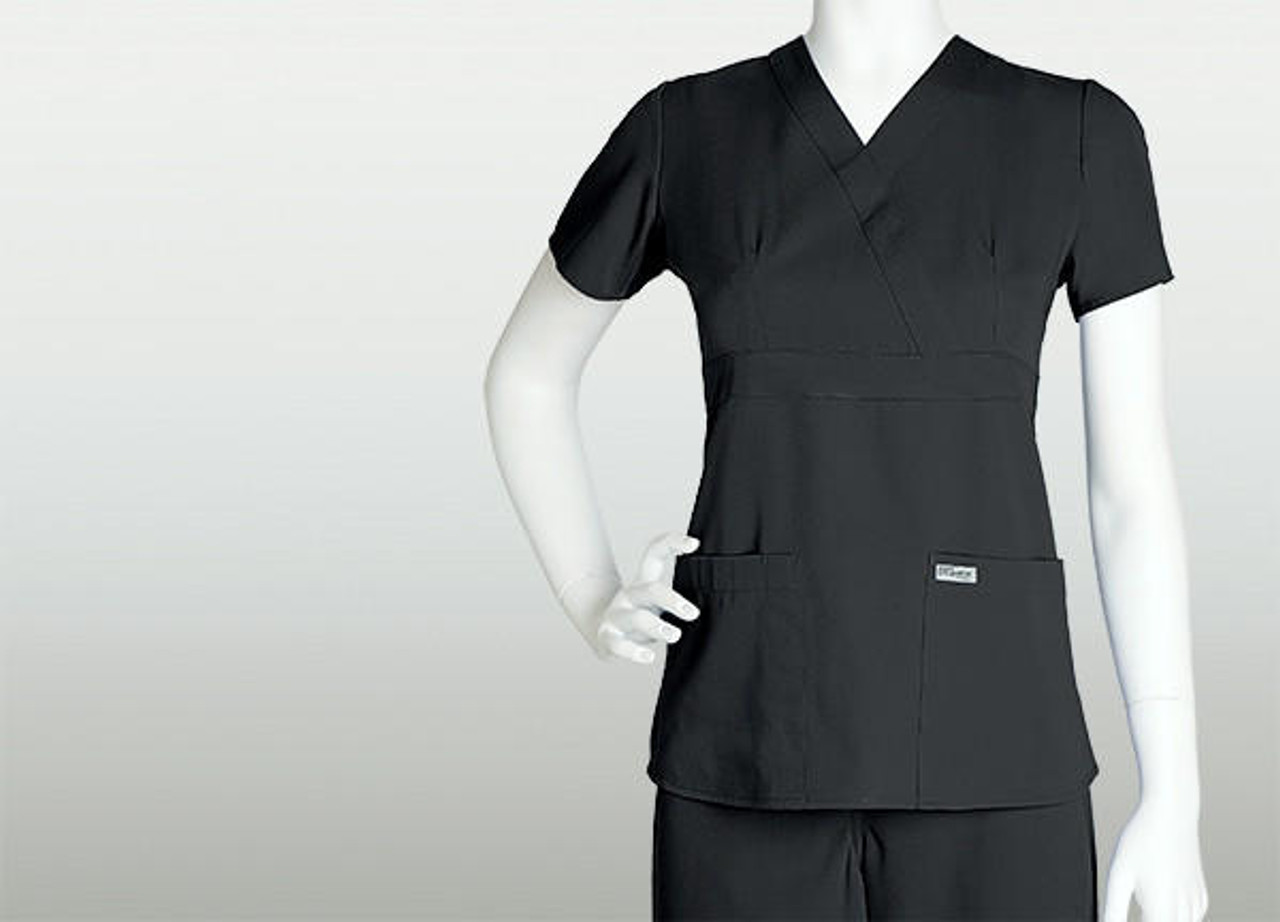 3 Pocket Mock Wrap Greys Anatomy Riley Top