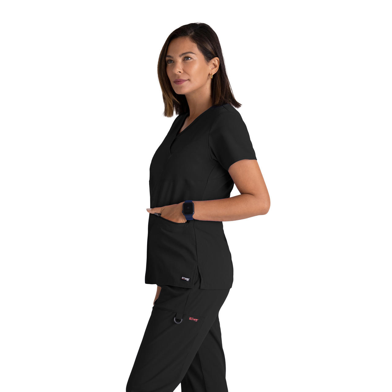 Grey's Anatomy™ + Spandex Stretch 3 Pocket Kim Top - Everything Uniforms