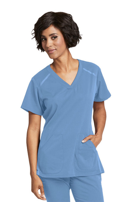 Barco Uniforms Grey's Anatomy Impact 3 Pocket Crossover V-Neck 