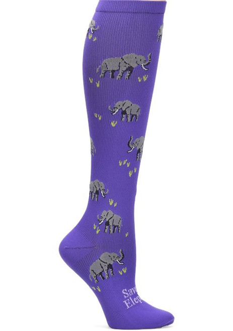 Nurse Mates Compression Sock - Save the Elephants