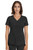 MONICA TOP, Black, Stylish V Neck Top with 4 Pockets & 1 Media Pocket & Front Princess Seam front