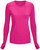 Anti Microbial Long Sleeve Cherokee Infinity Knit Tee 2626A Carmine Pink