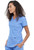  Cherokee Form V Neck Top Ceil Blue