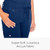 Women's Midrise Straight Leg Cargo Grey's Anatomy Signature Pant Indigo (Navy)