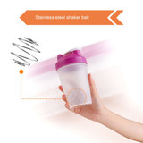 BPA Free Fitness Shaker Bottle 400ml