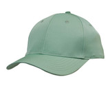 A premium sports twill cap in a calming shade of green, featuring a logo on the front. A premium sports twill cap in a calming shade of green, featuring a logo on the front.