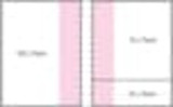 A blank A4 sheet layout with sections, featuring a combination of pink and white sections. It has a logo. A blank A4 sheet layout with sections, featuring a combination of pink and white sections. It has a logo.