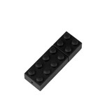 A black stackable brick flash drive, resembling a LEGO piece, with rounded stud details on the surface.