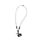A phone lanyard designed for carrying devices, featuring an adjustable strap and a clip for secure attachment.