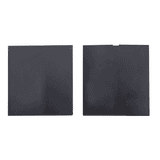 A black soft cover notebook and a matching pen pouch, both featuring a logo.
