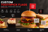 Toothpick Flags Australia - Custom Burger Flags, Cupcake Flags & Food Flags