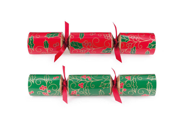 Christmas Crackers - Bon Bons Swirling Holly