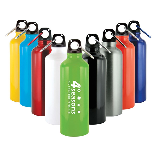 Drink bottle Everest 500ml aluminium with carabiner