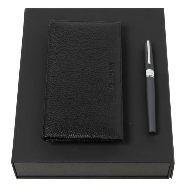 Set CERRUTI 1881 Black (rollerball pen & wallet)