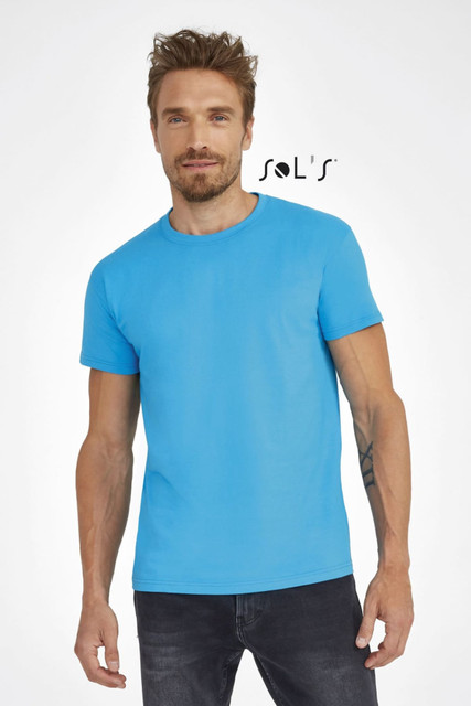 T-shirt round neck Men's 100% semi combed ring spun cotton IMPERIAL