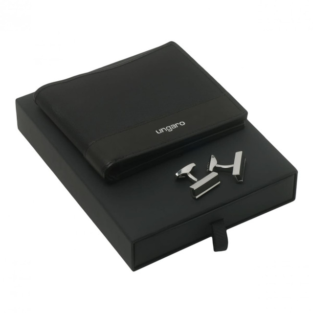 Set Uomo Black (wallet & cufflinks)