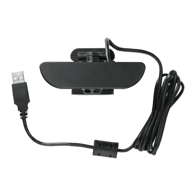A black 1080P HD webcam with a built-in microphone and a USB connector. It features a flexible mounting clip and a cable.
