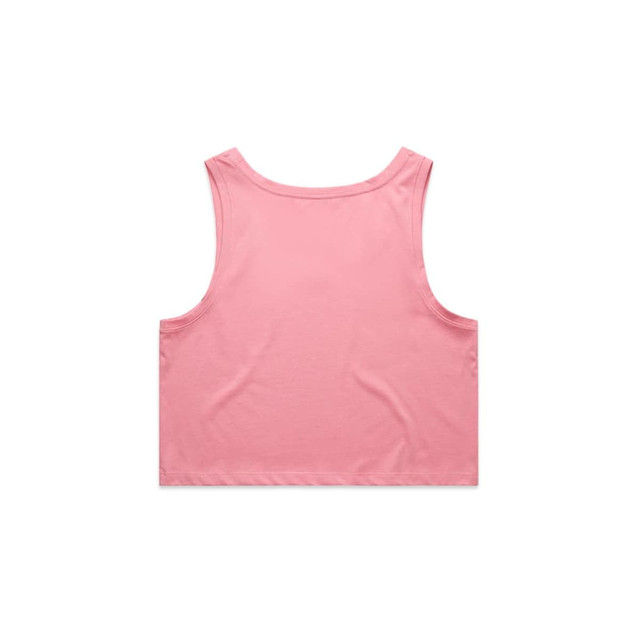 A pink crop singlet with a simple design and no visible logos or branding.