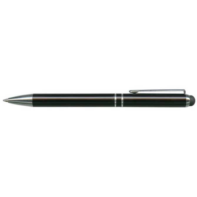 A Bermuda Stylus Pen is featured, showcasing a sleek black metal design with a silver clip and accents.