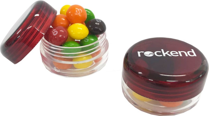 Small Screw Cap Jar with Skittles