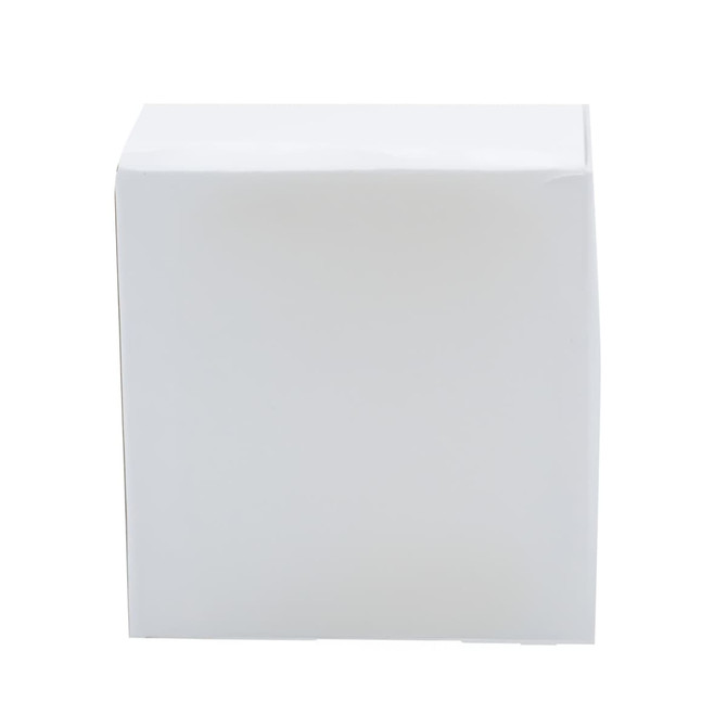 A plain white box with clean edges, featuring a smooth surface and no visible markings or branding.
