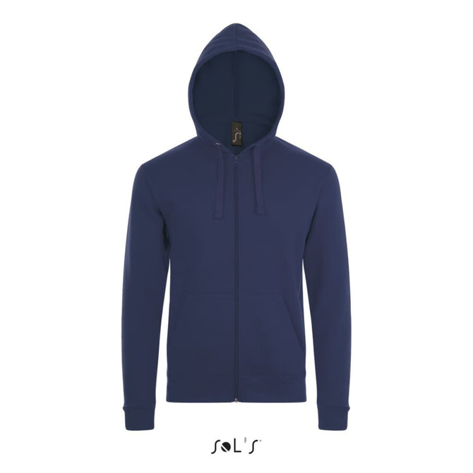 Hoodie UNISEX 50% cotton 50% polyester  zippered STONE