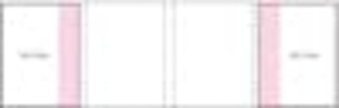 A flat layout of a combo pad design featuring four sections with red outlines, all in white.