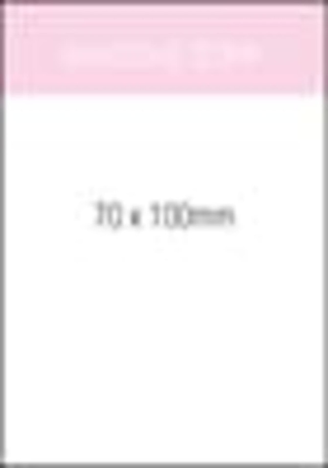 A promotional pad featuring a white cover with pink accents, measuring 70x100mm, with 25 leaves. A promotional pad featuring a white cover with pink accents, measuring 70x100mm, with 25 leaves.