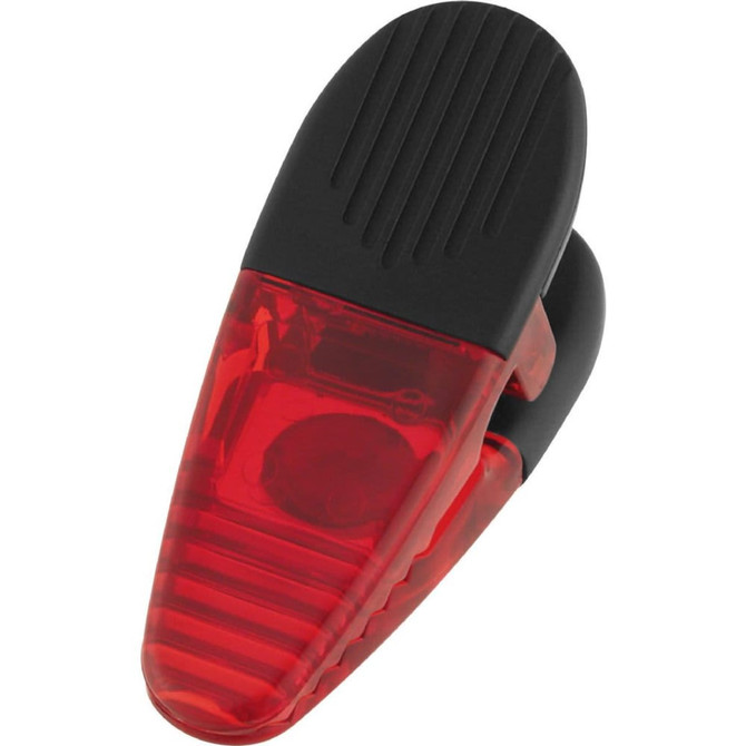 A magnetic memo holder in red and black, designed for holding documents securely. Features a logo.