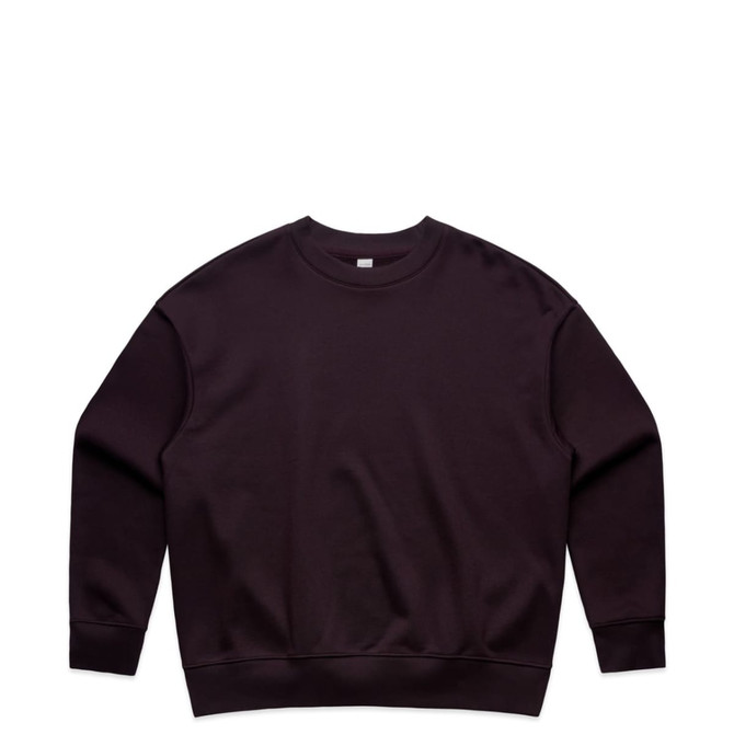 A dark chocolate-coloured sweater with a simple, crew-neck design and no visible logos.