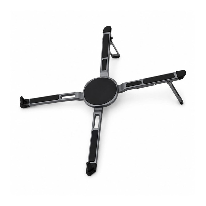 A silver and black Spider Device Stand with four adjustable arms and a central support.