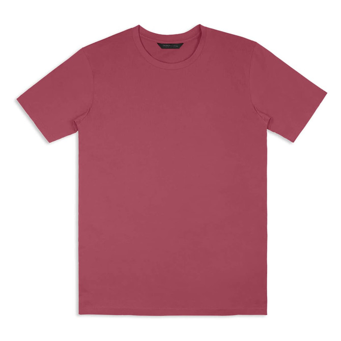 A unisex TRENDSWEAR Element T-shirt in a muted rose colour, featuring a simple design and short sleeves.