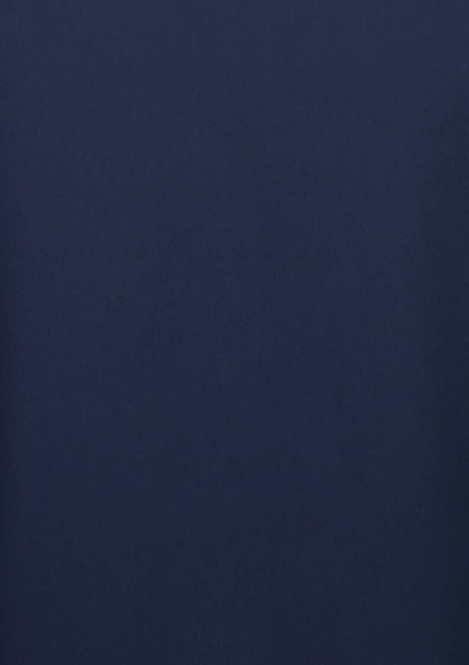A long sleeve shirt in navy blue, featuring a fitted design and a logo.