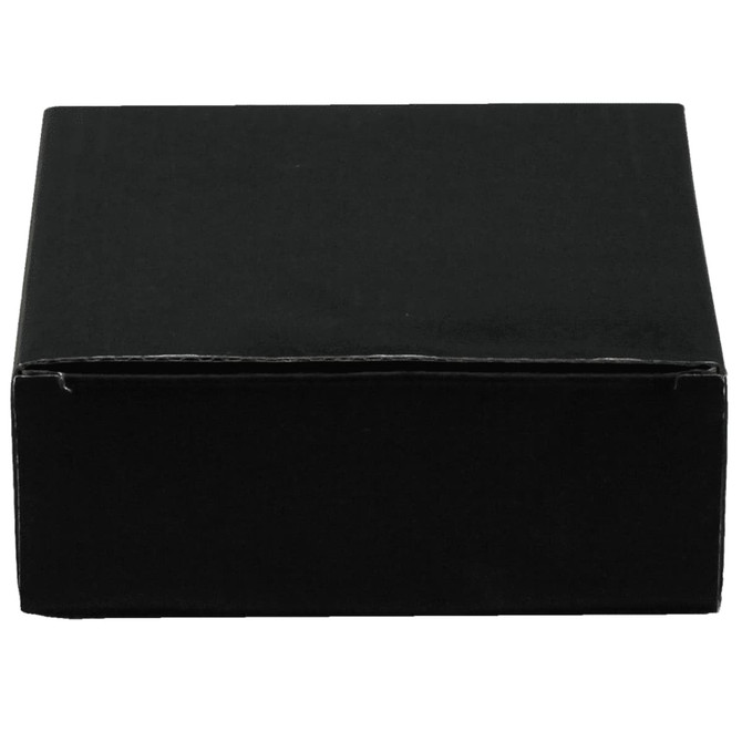 A rectangular black box with a smooth surface, featuring no visible logos or branding.