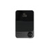 A black 10000mAh magnetic wireless power bank with a digital percentage display and a logo.