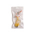 A custom-shaped PVC charging cable with a keyring in white and yellow, featuring a cute animal design.