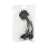 A square-shaped light-up charging cable in black, featuring multiple connectors, packaged in a clear bag.