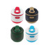 A drink bottle set featuring four 350ml collapsible silicone coffee cups in red, white, black, and green. Each has a lid.